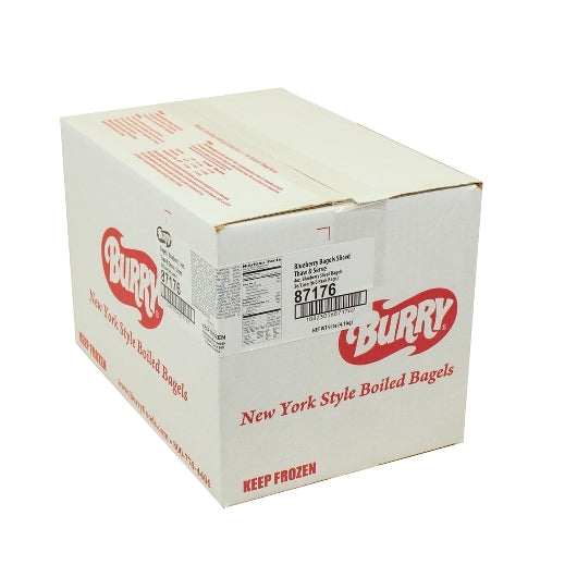 Burry Sliced Thaw & Serve Blueberry Bagel, 36 x 4 oz Case - DOT product image 3