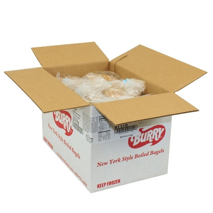 Burry Sliced Thaw & Serve Blueberry Bagel, 36 x 4 oz Case - Breads, Rolls & Buns