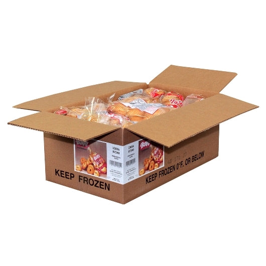 Burry Sliced Thaw & Serve Mini Plain Bagel, 168 x 1 oz Case - DOT product image 2