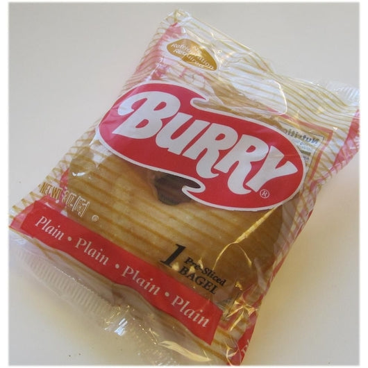 Burry Individually Wrapped Sliced Thaw & Serve Plain Sliced Bagel, 48 x 3 oz Case - DOT product image 4