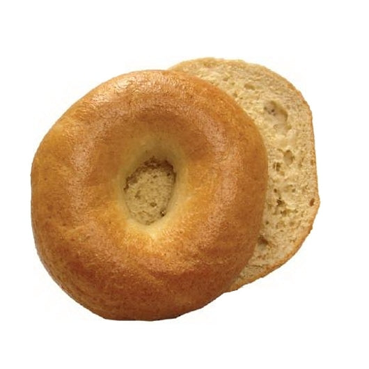 Burry Sliced Thaw & Serve 51% Whole Grain Plain Bagel, 72 x 2 oz Case - Breads, Rolls & Buns