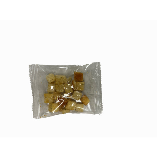 Burry Portion Pack Crouton Single Serve, 250 x 0.25 oz Case - Croutons & Salad Toppings