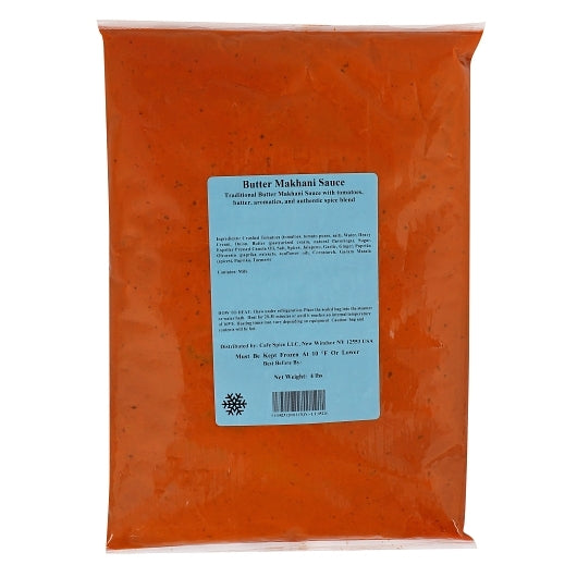Cafe Spice Buttery Tomato Makhani Sauce, 4 x 4 lb Case - Condiments & Sauces
