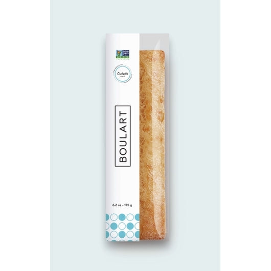 Boulart Original Ciabatta Demi-Baguette with Bags, 36 x 6.2 oz Case - Breads, Rolls & Buns