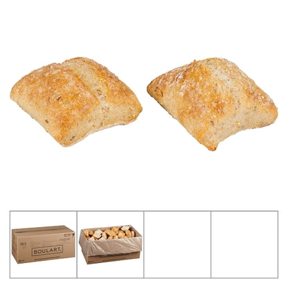 Boulart Whole Grain Ciabatta Dinner Roll, 1 x 140 each Case - Rice & Grains - image 2