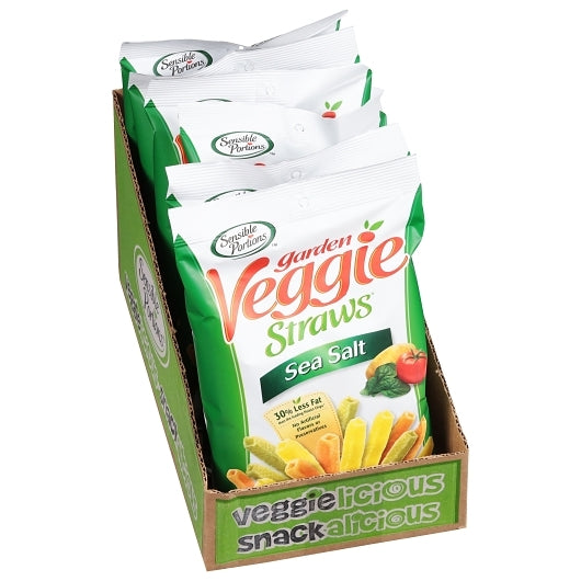 Sensible Portions VEGGIE STRAWS SEA SALT, 6 x 2.75 oz Case - DOT product image 5