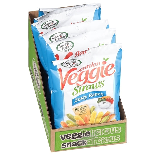 Sensible Portions VEGGIE STRAWS RANCH, 6 x 2.25 oz Case - DOT product image 5
