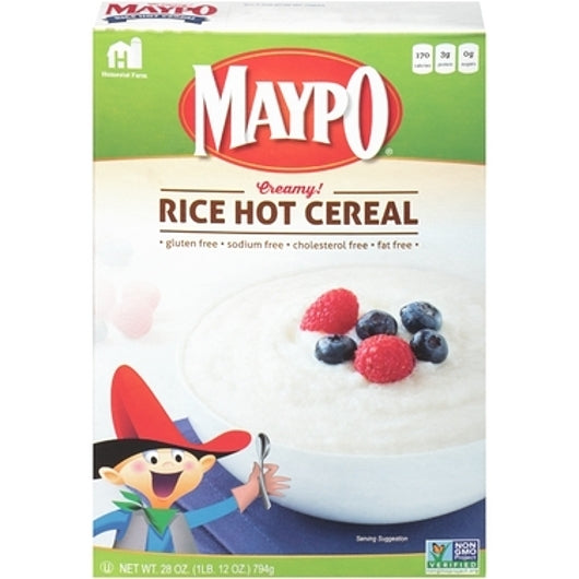 Maypo All Natural Creamy Hot Rice Cereal, 12 x 28 oz Case - Breakfast Foods
