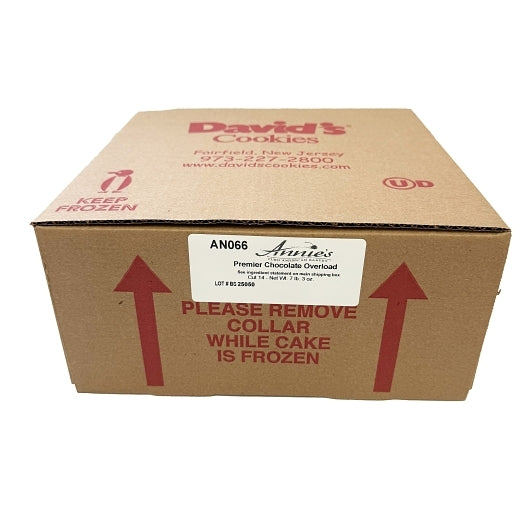 Davids Cookies Premier Chocolate Overload Cake, 2 x 7.2 lb Case - Bakery & Desserts