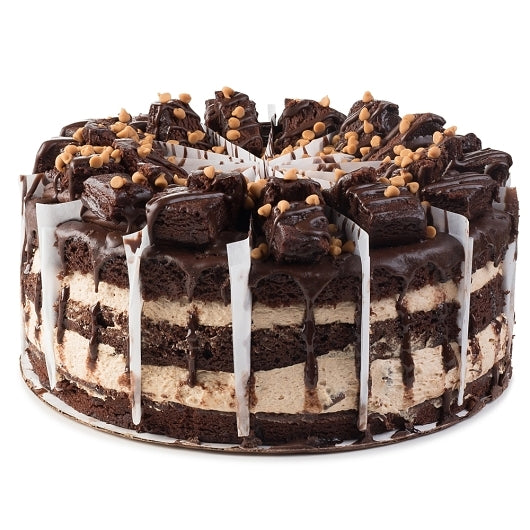 Lettieris Italian Trio Premier Peanut Butter Explosion 14 slice Cake, 2 x 6.75 lb Case - Bakery & Desserts