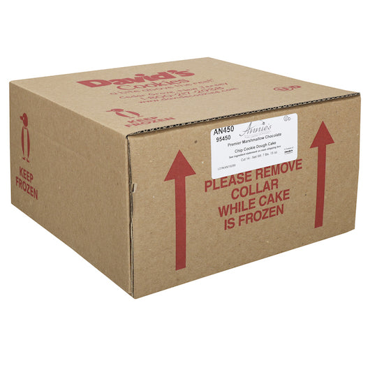 Annie's Eruo American MARSHMALLOW CHOCOLATE CHIP Cookie Dough 14 Slice CAKE, 2 x 7.93 lb Case - DOT product image 2