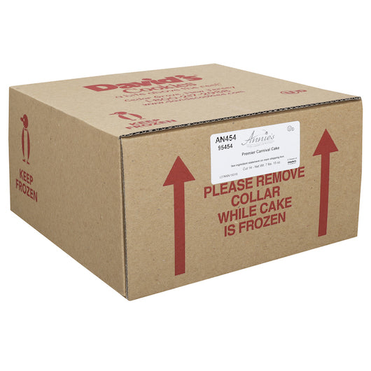 Annie's Euro American Bakery Premier Carnival 14 Slice Cake, 2 x 7.93 lb Case - Bakery & Desserts
