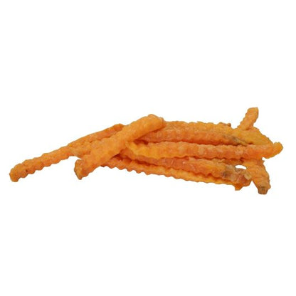 Sweet Sensations Crinkle Cut Sweet Potato Fries, 6 x 2.5 lb Case - GS1 product shown out of package
