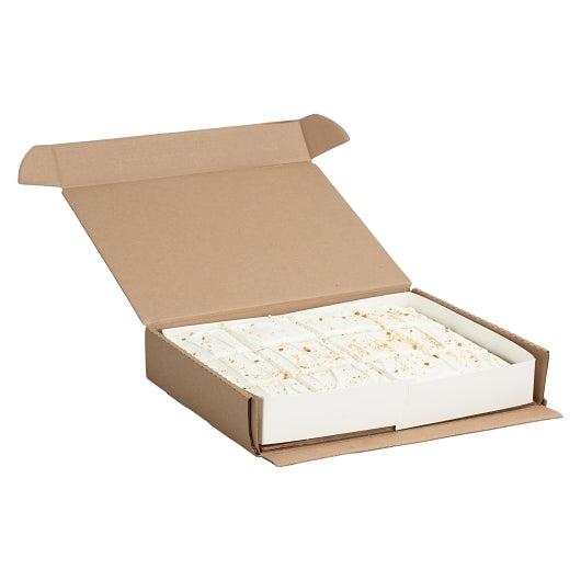 Rise Baking Company Half Sheet Precut White Cake Square with White Icing, 4 x 78 oz Case - Bakery & Desserts