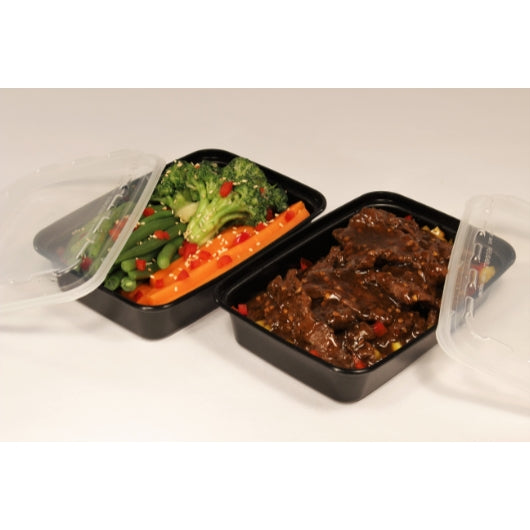 Cubeware 16 Ounce Rectangular Container Black Base With Clear Lid, 1 x 150 ST Case - DOT product image 6