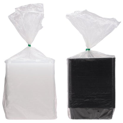 Cube Plastics 38 Ounce Rectangular Container Black Base With Clear Lid, 1 x 150 ST Case - DOT product image 2