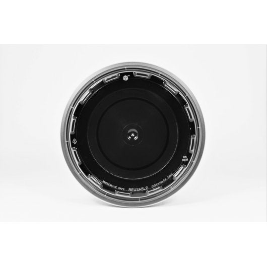 Cubeware 32 Ounce Round Container Black Base With Clear Vented Lid, 1 x 150 ST Case - Pantry Ingredients