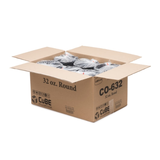 Cubeware 32 Ounce Round Black Container, 1 x 300 PC Case - DOT product image 6