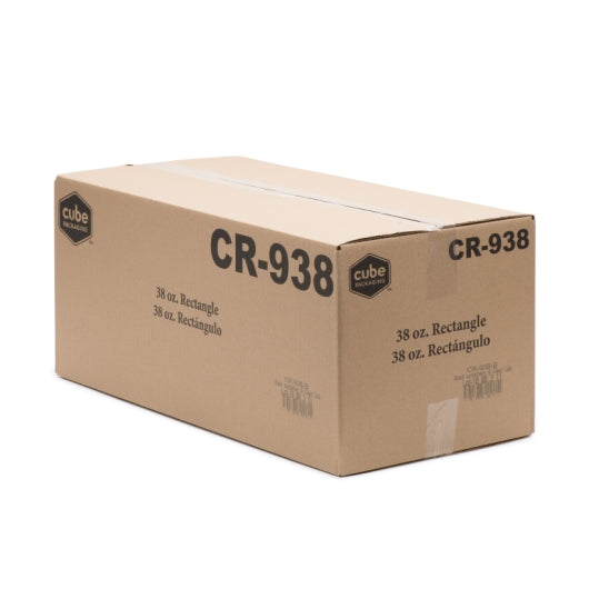 Cubeware 38 Ounce Rectangular Container Black Base With Clear Lid, 1 x 150 ST Case - DOT product image 6