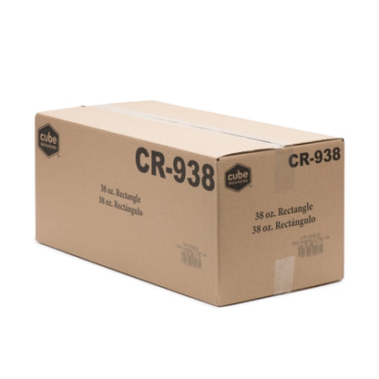 Cubeware 38 Ounce Rectangular Container Black Base With Clear Lid, 1 x 150 ST Case - DOT product image 6