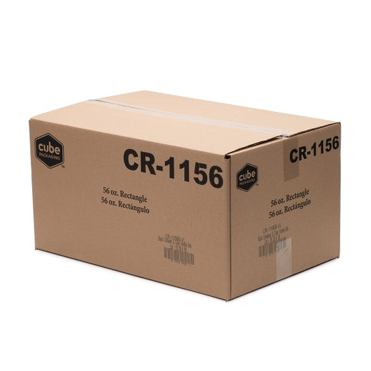 Cubeware 56 Ounce Rectangular Black & Clear Vented Lid, 1 x 100 ST Case - DOT product image 4