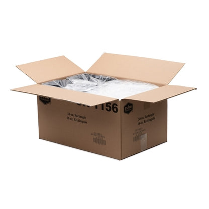 Cubeware 56 Ounce Rectangular Black & Clear Vented Lid, 1 x 100 ST Case - DOT product image 3
