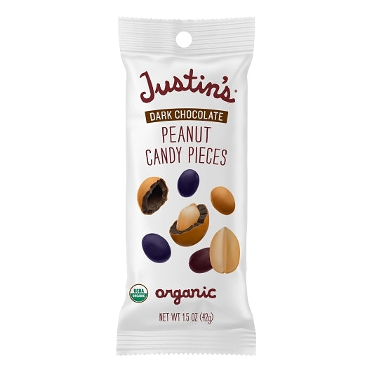 Justin's Dark Chocolate Peanut Candy Pieces, 6 x 12 x 1.5 oz Case - Candy & Confections - image 2