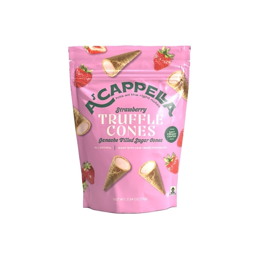 Made In Nature Acappella Strawberry Truffle Cones, 6 x 2.54 oz Case - DOT product image 2