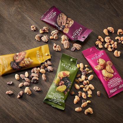 Sahale Pomegranate Pistachios Glazed Mix, 12 x 9 x 1.5 oz Case - GS1 inner-pack image