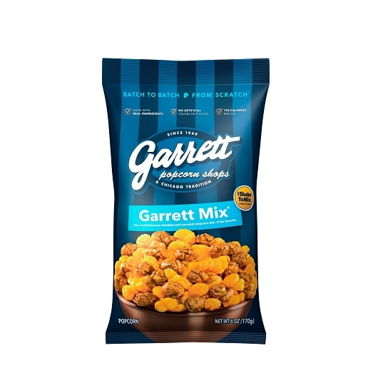 Garrett Popcorn Mix Popcorn Case, 12 x 6 oz Case - Popcorn, Pretzels & Snack Mix