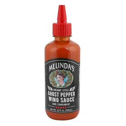 Melinda's Foods Creamy Ghost Pepper Wing Sauce, 6 x 12 oz Case - Condiments & Sauces