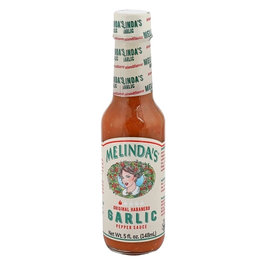Melinda's Foods Garlic Habanero Hot Sauce, 6 x 5 fl oz Case - Condiments & Sauces