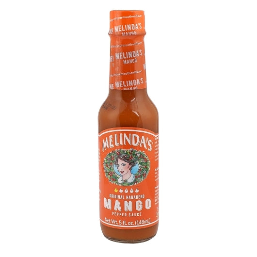 Melinda's Foods Mango Hot Sauce, 6 x 5 fl oz Case - Condiments & Sauces