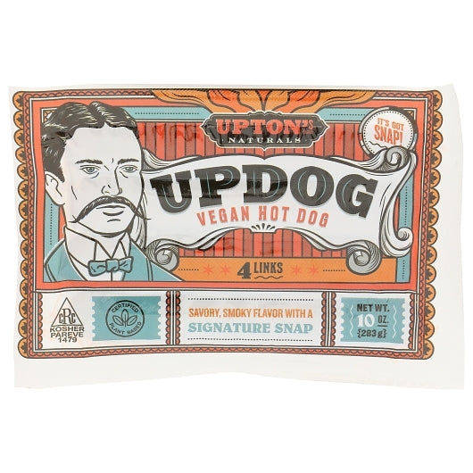 Upton's Naturals UPDOG VEGAN HOT DOGs, 6 x 10 oz Case - DOT product image 2