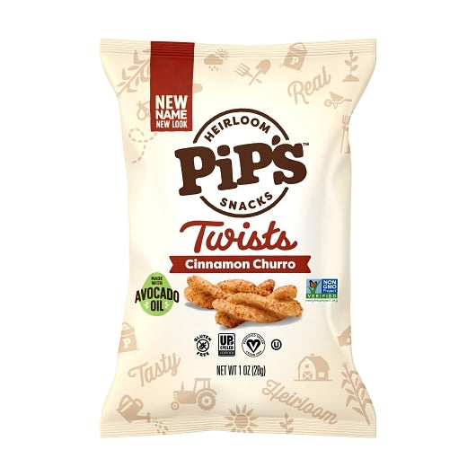 Pips Heirloom Snacks Cinnamon Sugar Twists, 24 x 1 oz Case - Snacks - image 2