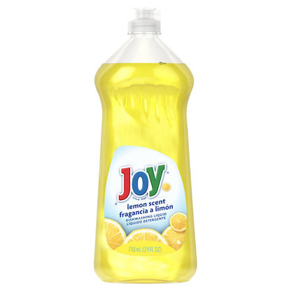 Joy Non-Ultra Lemon Scent Dishwashing Liquid; 25 Fluid Ounce; 10 Per Case - DOT product image 1