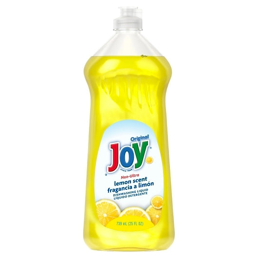 Joy NON-ULTRA LEMON SCENT DISHWASHING LIQUID, 10 x 25 fl oz Case - Alternate product angle or state