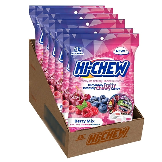 Hi-Chew Black Cherry, Raspberry, and Blueberry Peg Bag Display Ready, 6 x 3.17 oz Case - DOT product image 5