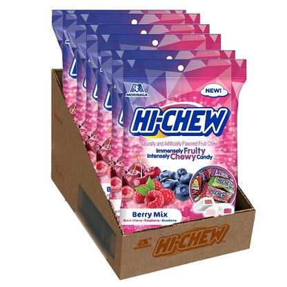 Hi-Chew Black Cherry, Raspberry, and Blueberry Peg Bag Display Ready, 6 x 3.17 oz Case - DOT product image 5