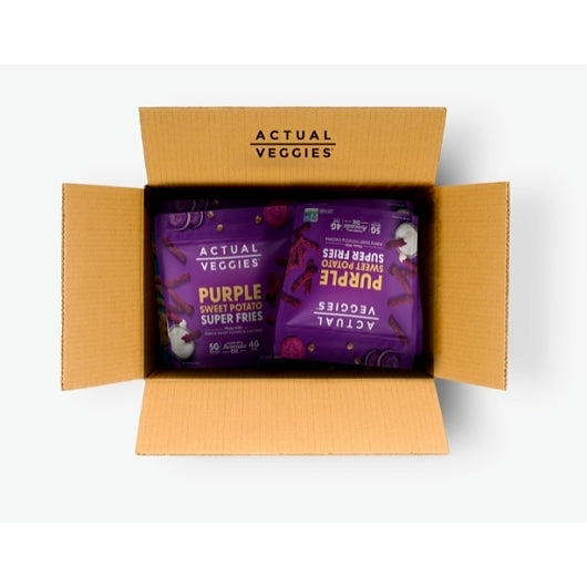 Actual Veggies Purple Sweet Potato Super Fries, 6 x 14 oz Case - Prepared Foods