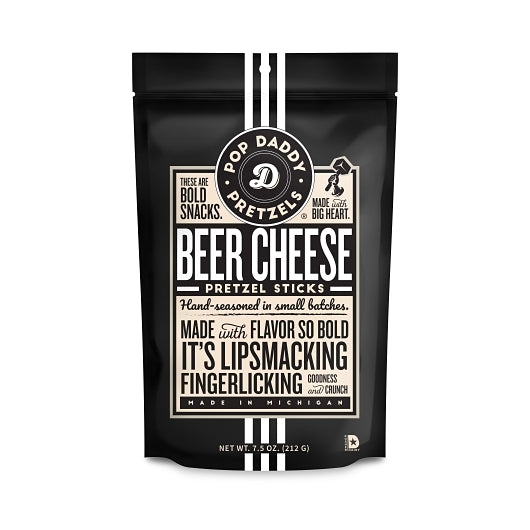 Pop Daddy Beer Cheese, 12 x 7.5 oz Case - Popcorn, Pretzels & Snack Mix