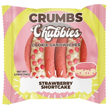 Crumbs Bakeshop Chubbies Strawberry Shortcake Cookie Sandwich, 12 x 2.75 oz Case - Bakery & Desserts - image 2