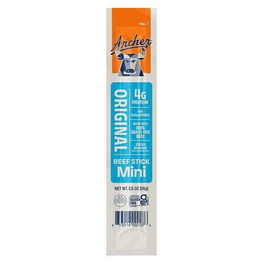 Archer Original Beef Stick Minis Laydown Caddy, 6 x 24 x 0.5 oz Case - Front/center packaged product image