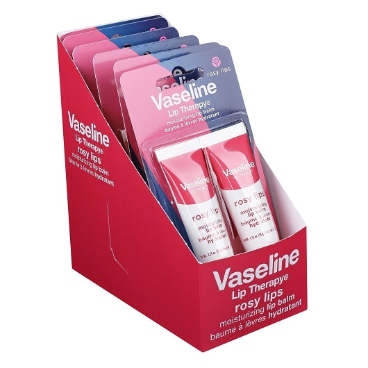 Vaseline Rosy Lips Moisturizing Lip Balm, 4 x 6 x 0.32 oz Case - Health & Personal Care