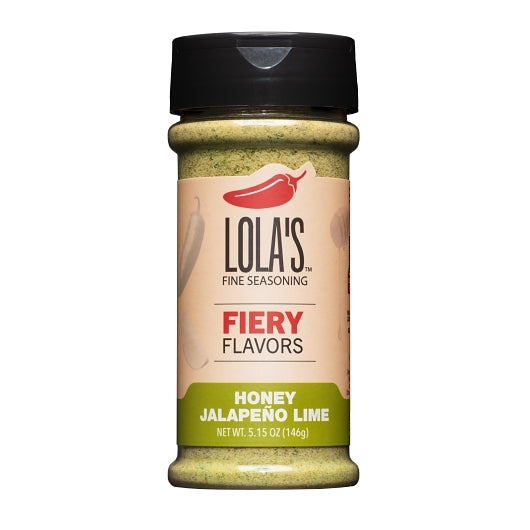 Lola's Fine Seasonings Honey Jalapeno Lime Seasoning, 12 x 5.15 oz Case - Pantry Ingredients