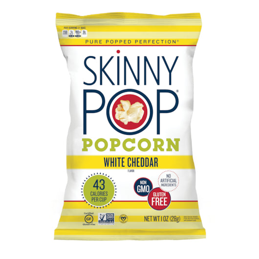 SkinnyPop Gluten Free White Cheddar, 12 x 1 oz Case - DOT product image 2