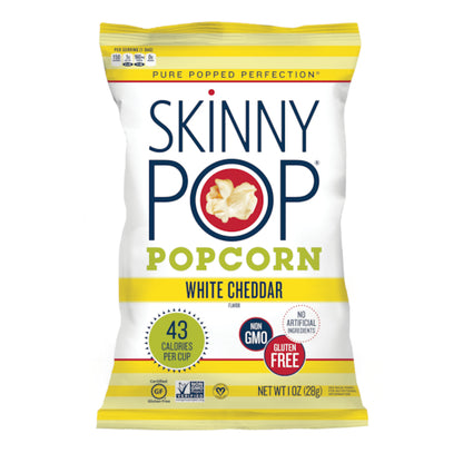 SkinnyPop Gluten Free White Cheddar, 12 x 1 oz Case - DOT product image 2
