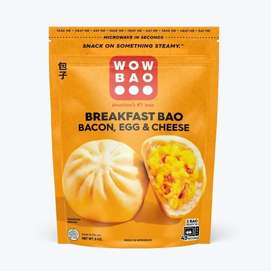 Wow Bao Bacon, Egg & Cheese, 6 x 2 ct Case - Prepared Foods