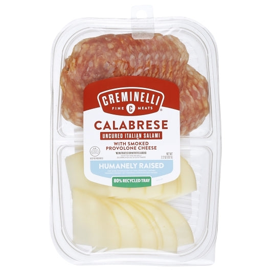 Creminelli Fine Meats Sliced Calabrese & Smoked Provolone Snack Tray, 12 x 1 each Case - DOT product image 4