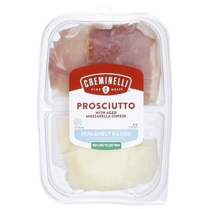 Creminelli Fine Meats Prosciutto with Aged Mozzarella Cheese, 12 x 1 each Case - DOT product image 4